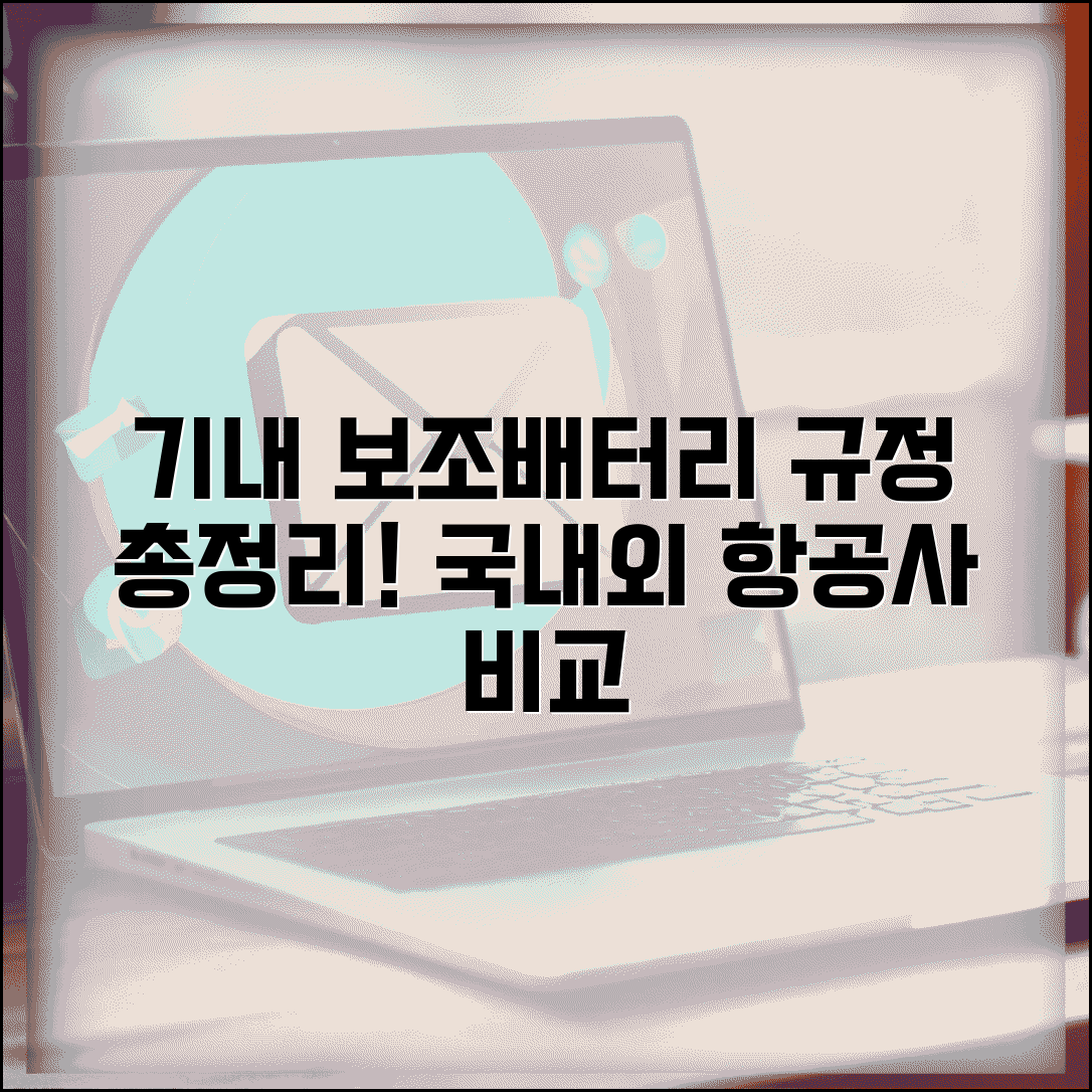 비행기 보조배터리 제한 사항 | 국내외 항공사 규정 비교