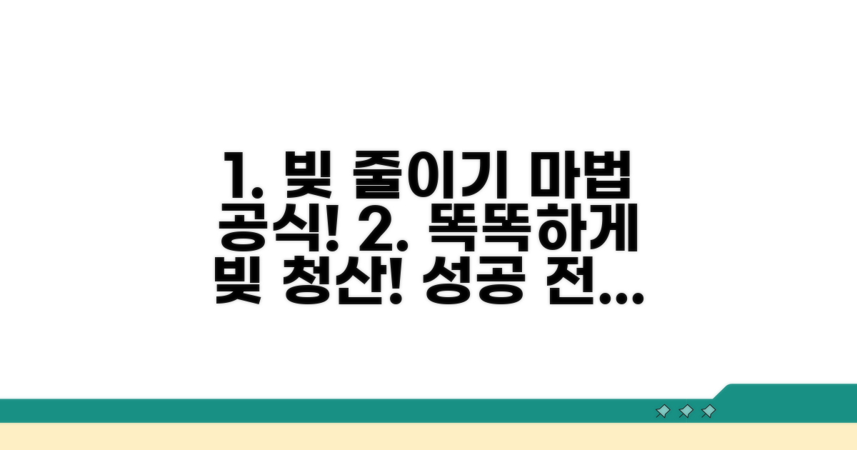 똑똑하게 채무 경감하는 법