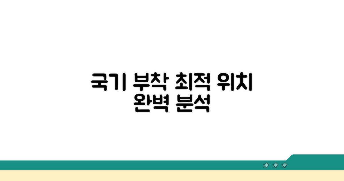 국기 스티커 부착 가능 위치 상세 분석