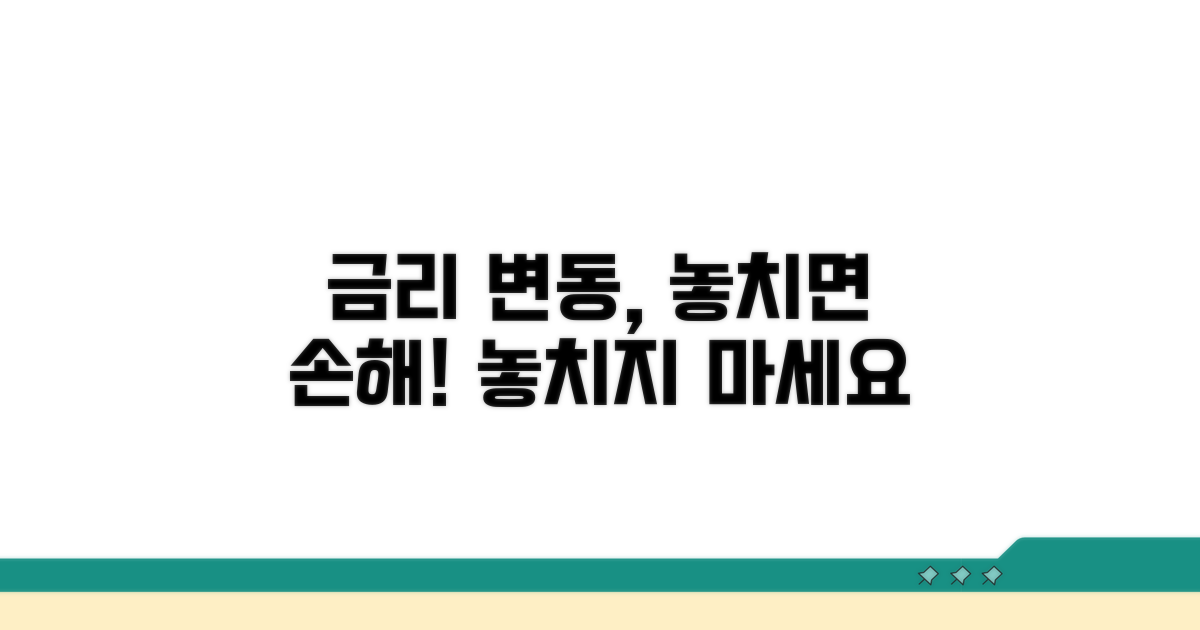 주의해야 할 금리 변동 사항
