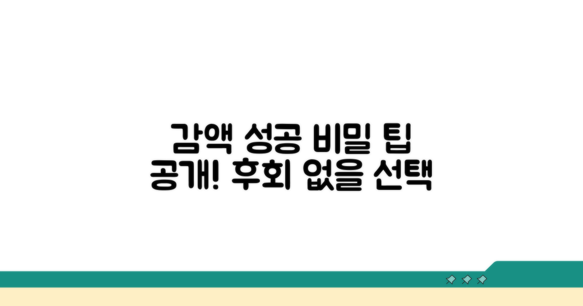 성공적인 감액 이끌어내는 팁