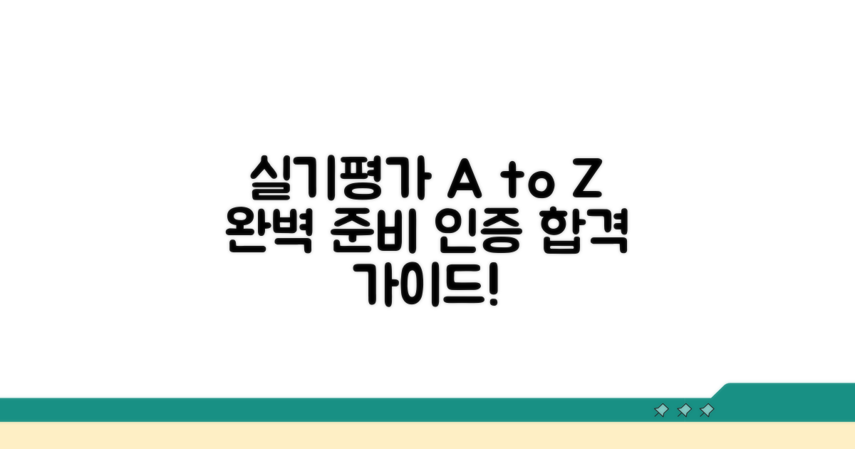 실기 평가 준비와 인증 절차 안내
