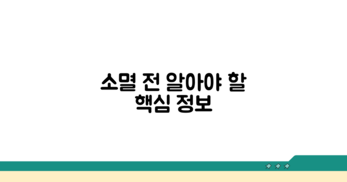 소멸 전에 알아야 할 핵심 정보